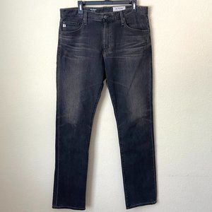 AG-ED Adriano Goldschmied Men's 34R The Everett Slim Straight Gray Jeans